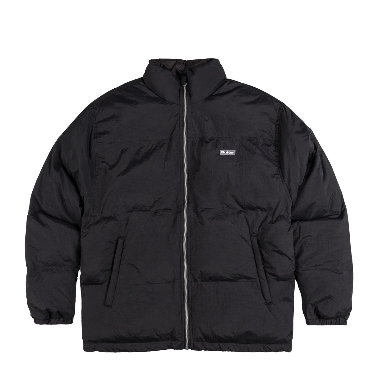 Black and white padded jacket online