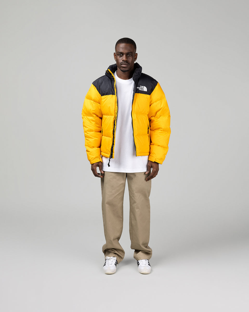 North face nuptse gold on sale