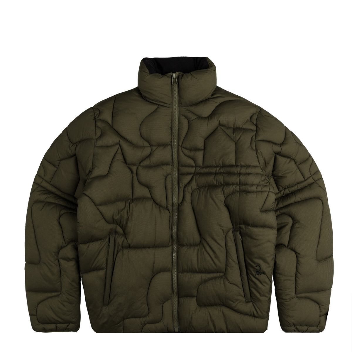 Army green puffer jacket online