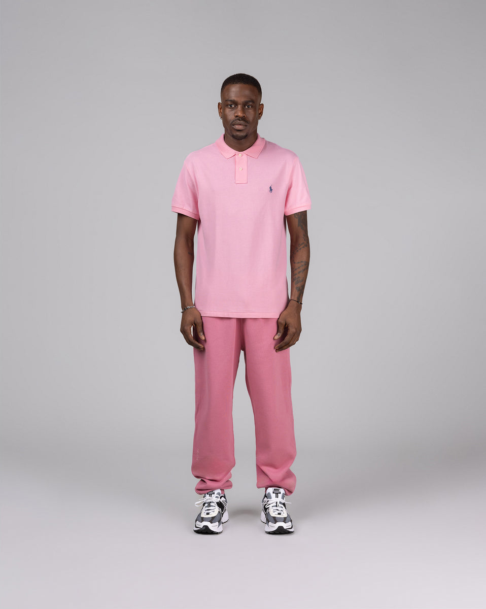 Pink slim fit ralph lauren shirt hotsell