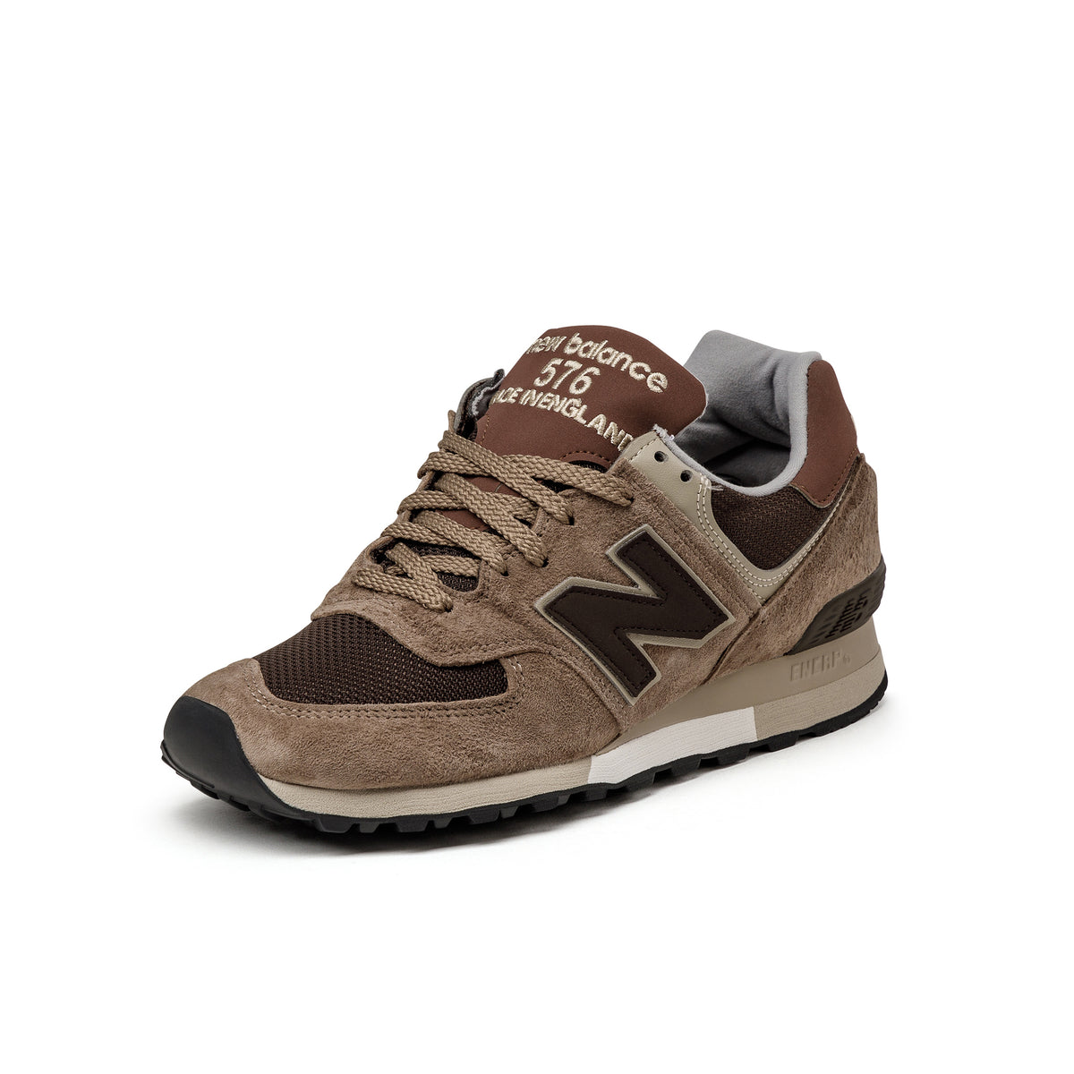 Brown suede new balance shoes online