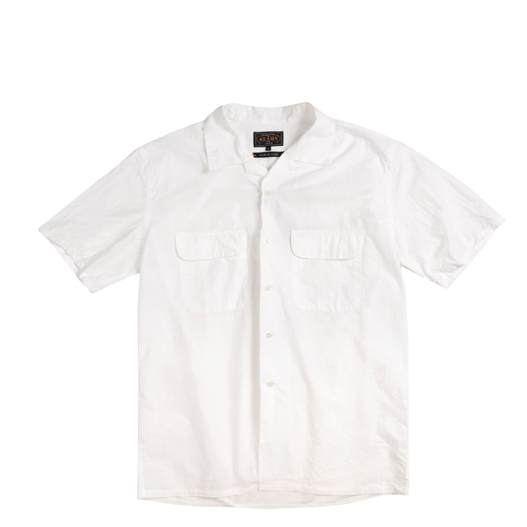 Beams Plus Open Collar Short Sleeve Peruvian Pima