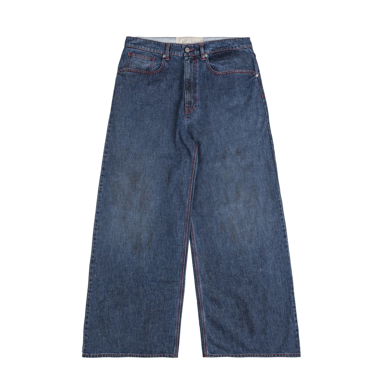 ERL Baggy Indiana Distressed Jeans Woven