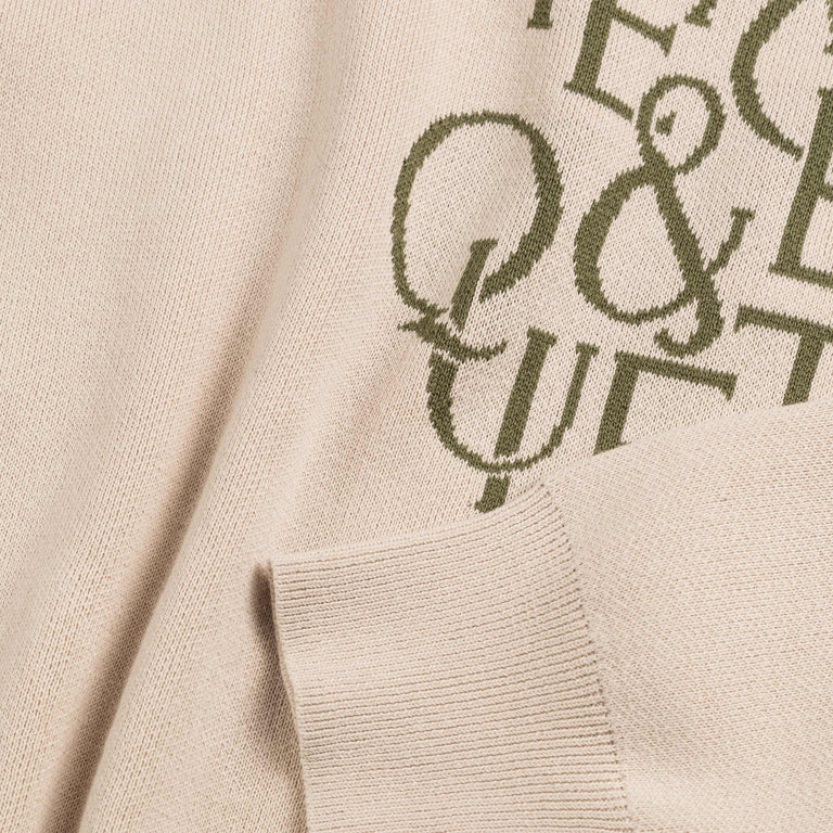 Museum of Peace & Quiet Serif Jacquard Sweater