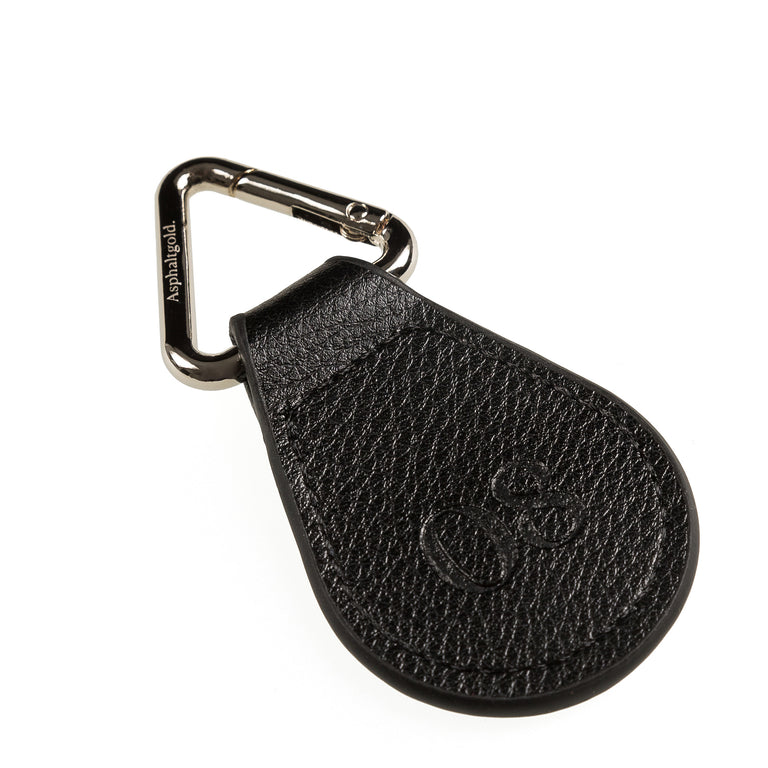 Asphaltgold Leather Keychain onfeet