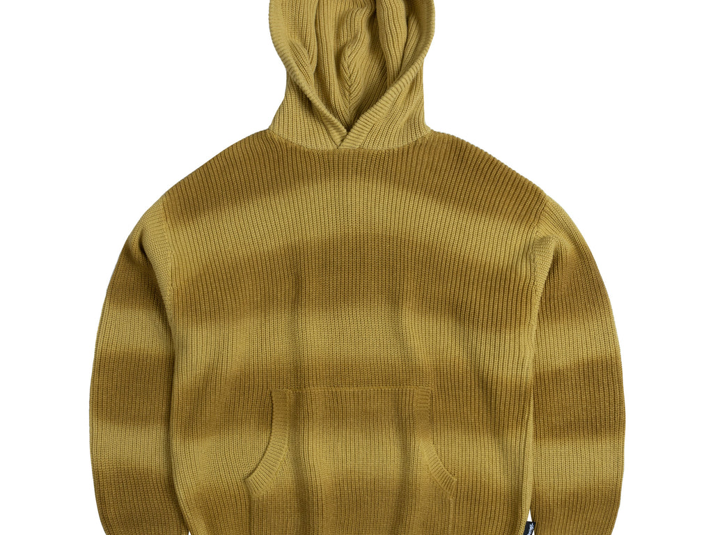 STUSSY SPRAY DYED HOODIE YELLOW Mトップス