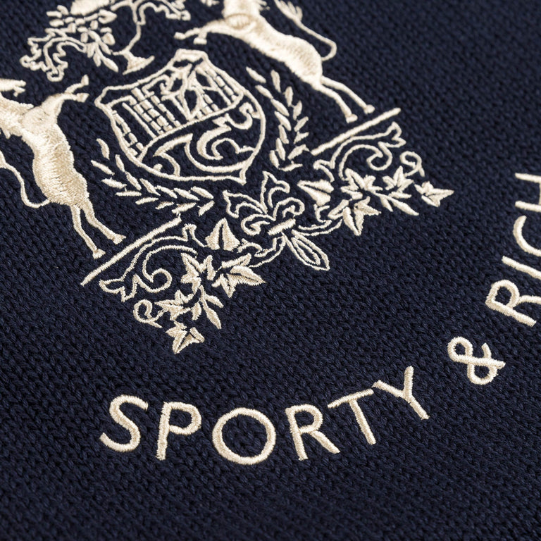 Sporty & Rich Bristol Crest Knitted Sweater