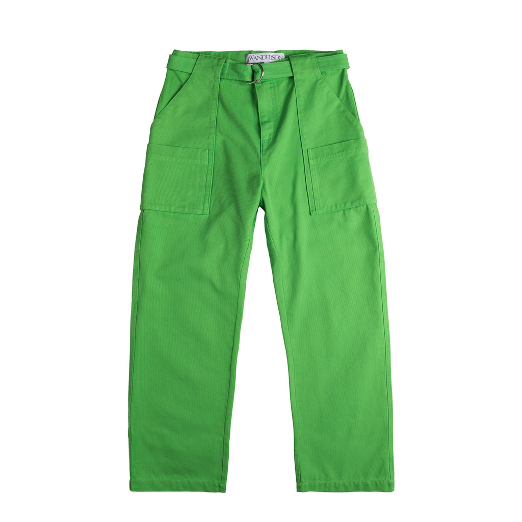 La Stupenderia zigzag flared trousers - Green