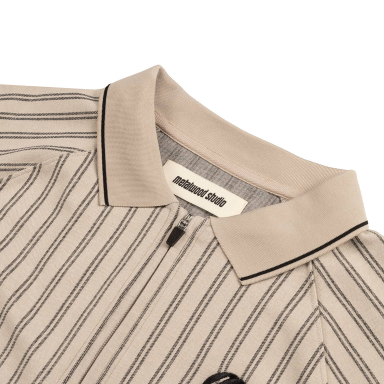 Metalwood Ribbed LS Polo