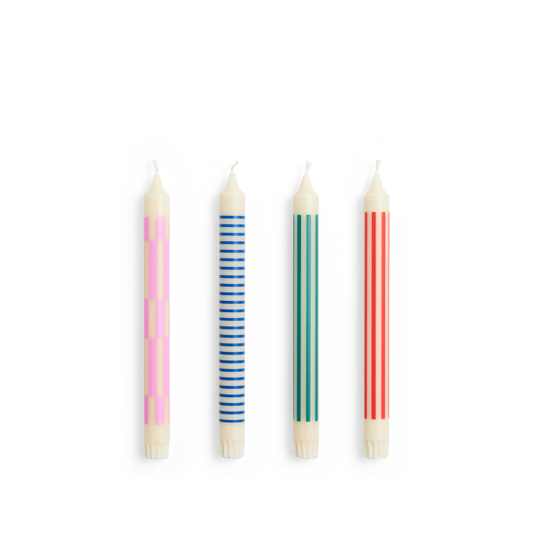 HAY Pattern Candle Set of 4