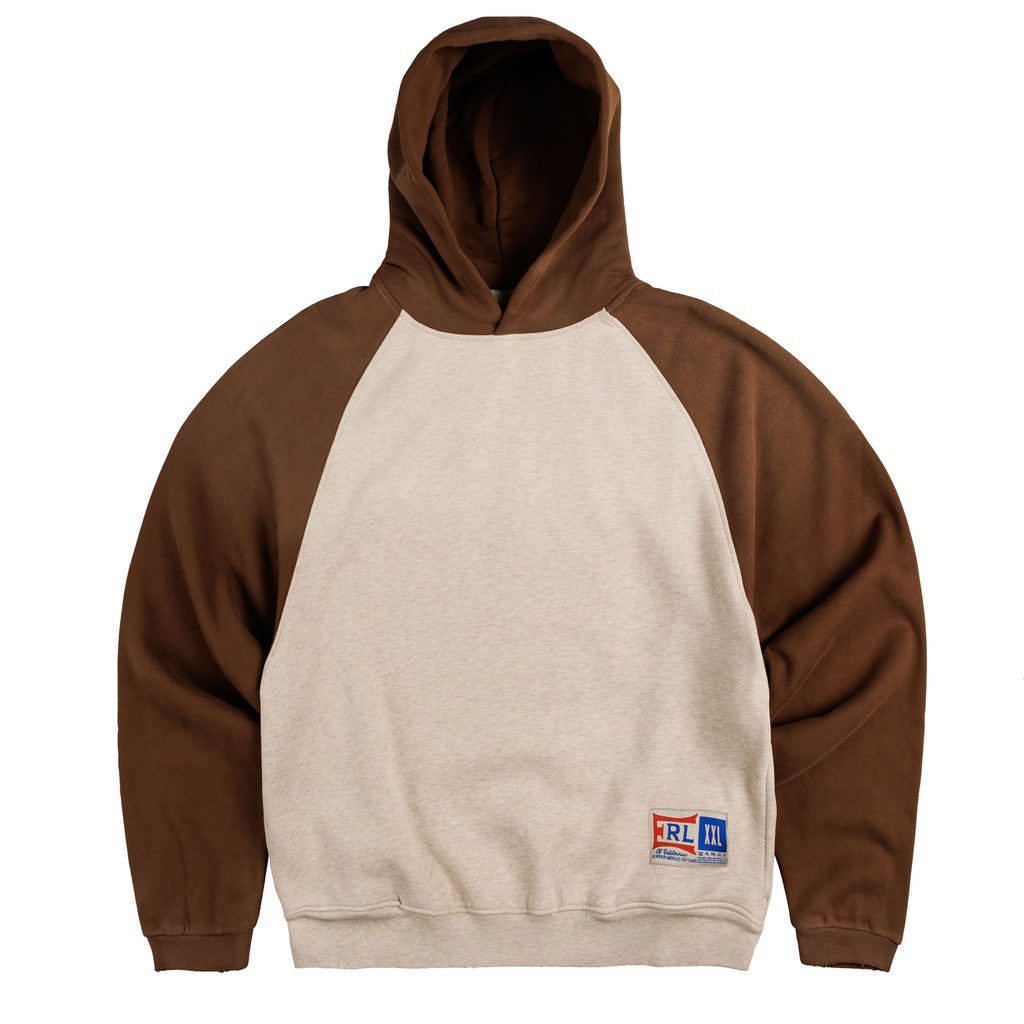 Brown and white hoodie on sale