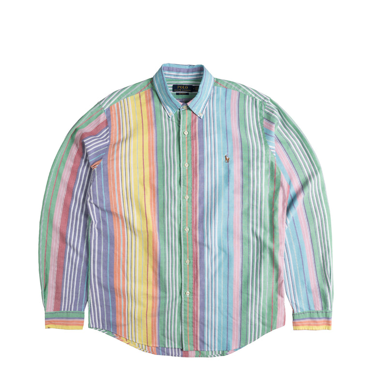 Tenis Polo Joy Nylon Azul Custom Fit Striped Oxford Shirt