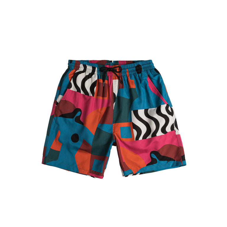 By Parra Distorted Water Swim Shorts