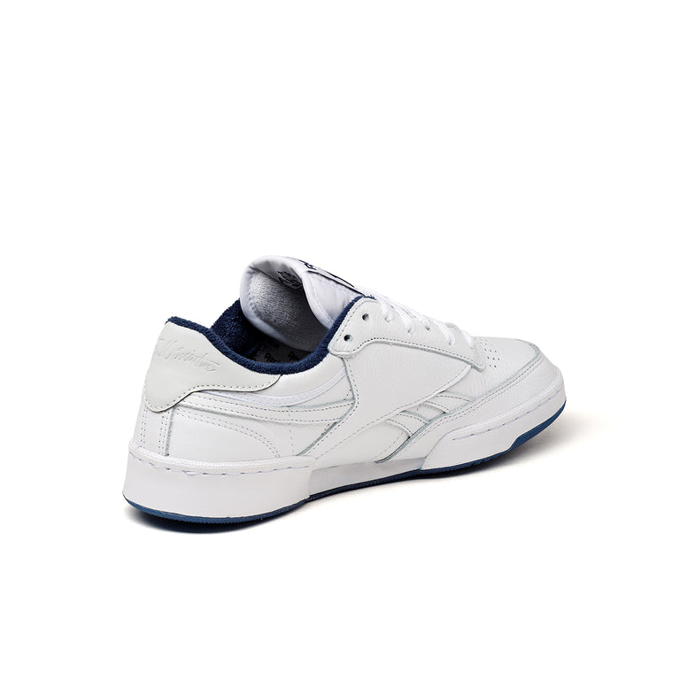 Reebok Club C 85 sneakers in white with navy detail