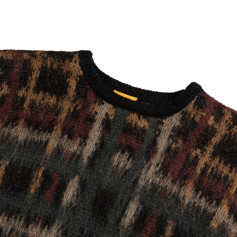 Dime Plaid Mohair Knit