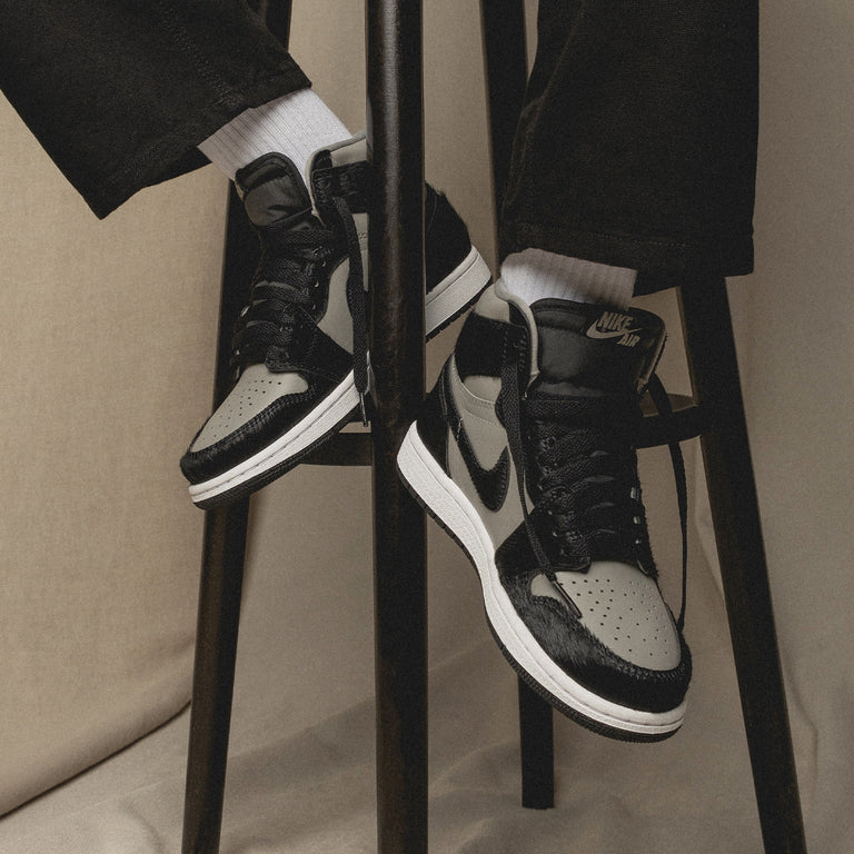 Nike Air Jordan 1 Retro Sneakers in Gray, Black and White