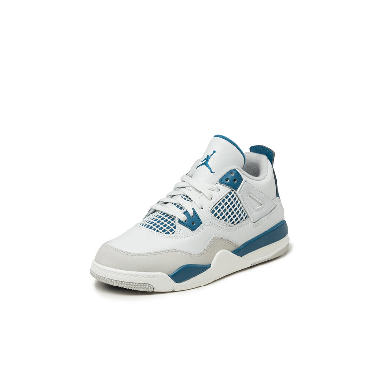 7a5390f53e17702f9c1621139c5541b849531063 BQ7669 141 Nike Air jordan reverse 4 Retro Military Blue PS Off White Military Blue Neutral Grey os 2 768x768