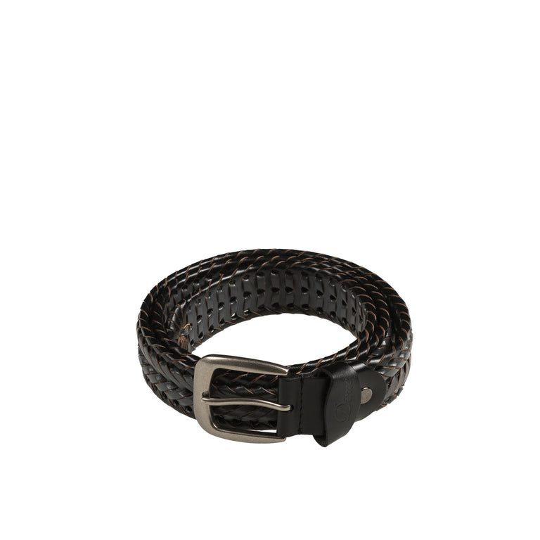 Dime Braided Leather Belt