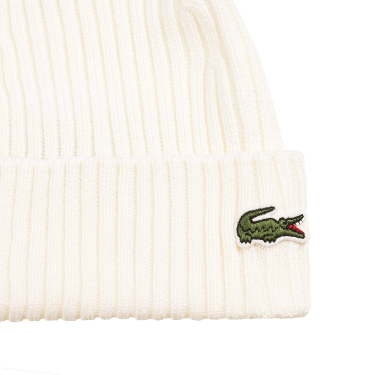 Lacoste Rib Knit Beanie