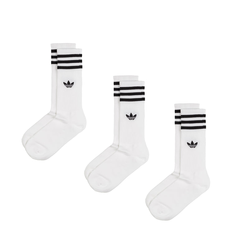 Adidas Solid Crew Socks 3 Pack