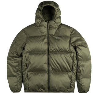 Lacoste Short Water-Repellent Hooded Puffed Jacket