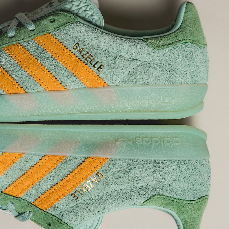 Adidas originals gazelle green suede sneakers best sale