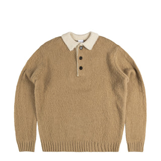 Aspesi Brushed Wool Polo Jumper