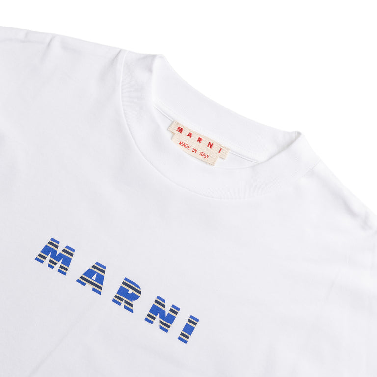 Marni Printed Stripes Logo T-Shirt