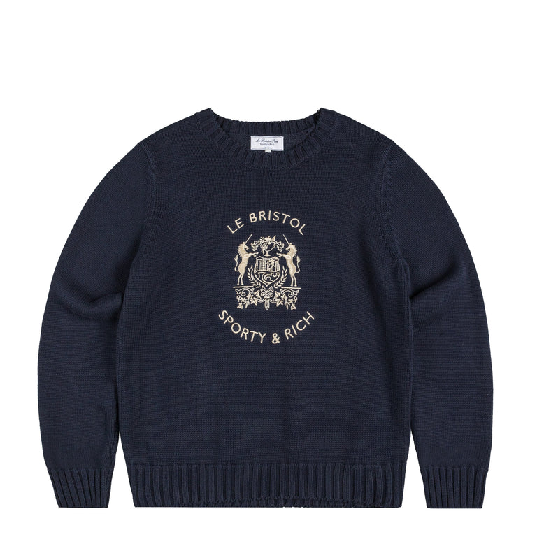 Sporty & Rich Bristol Crest Knitted Sweater