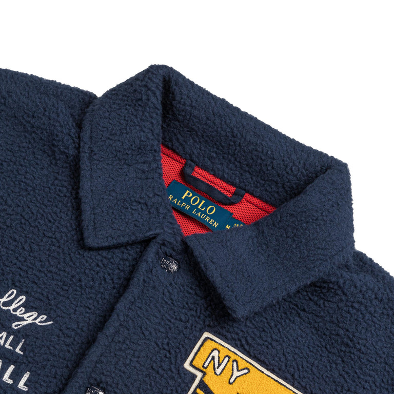 Polo Ralph Lauren Pile Fleece Letterman Jacket