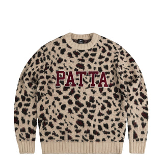 Patta Leopard Brushed Knitted Sweater