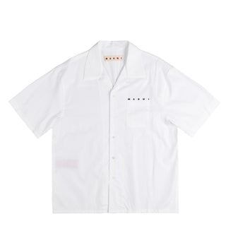 Marni Organic Poplin Bowling Shirt With Hidden Logo