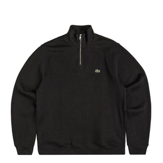 Lacoste Zippered Stand Up Collar Cotton Sweatshirt