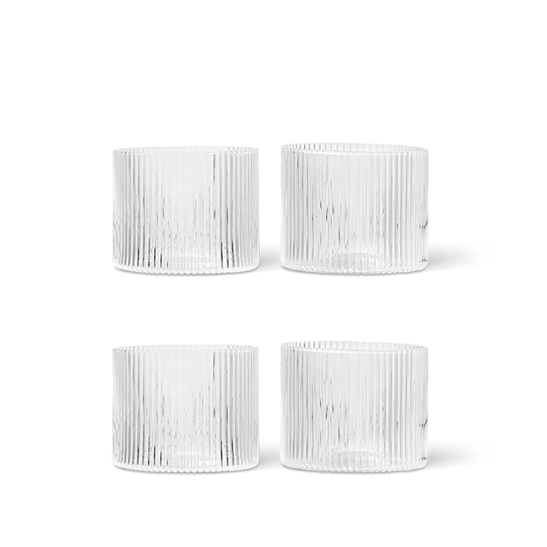 Ferm Living Ripple Low Glasses