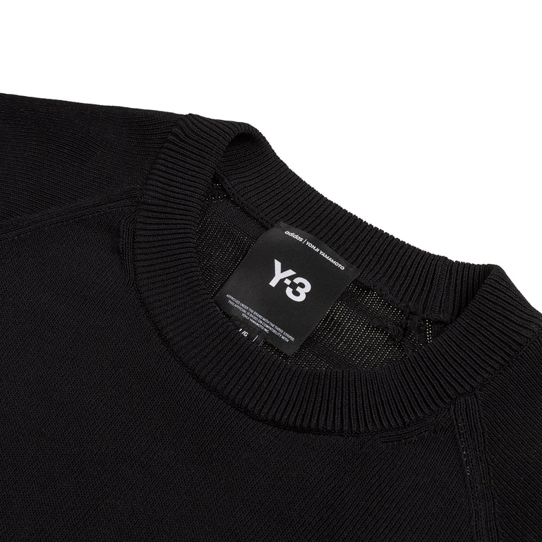 Adidas Y-3 Logo Knit Crew Sweatshirt