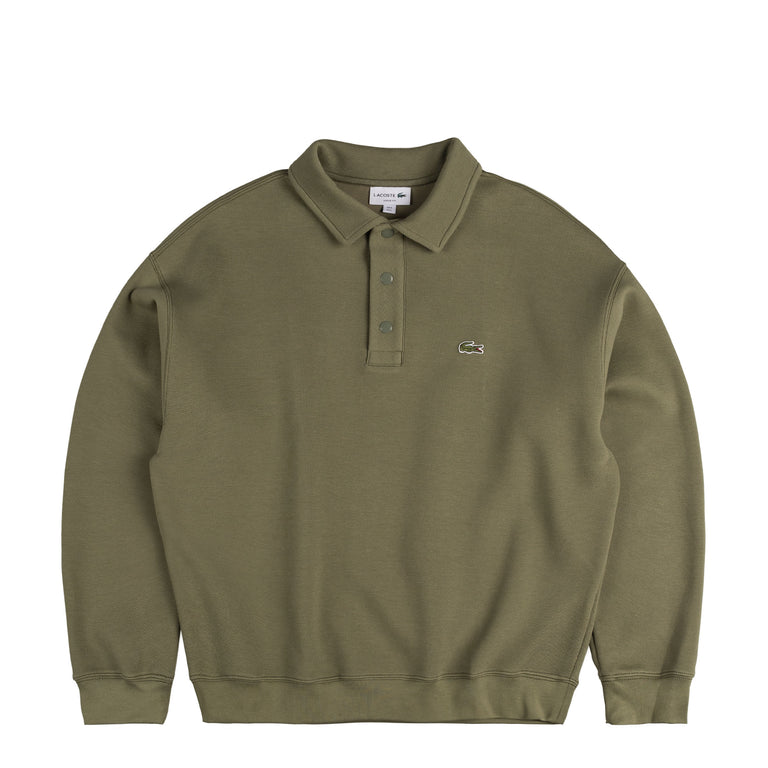 Lacoste Loose Fit Polo Collar Sweatshirt