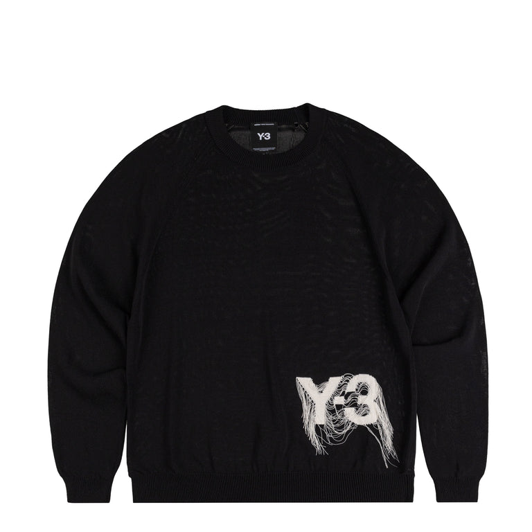 Adidas Y-3 Logo Knit Crew Sweatshirt