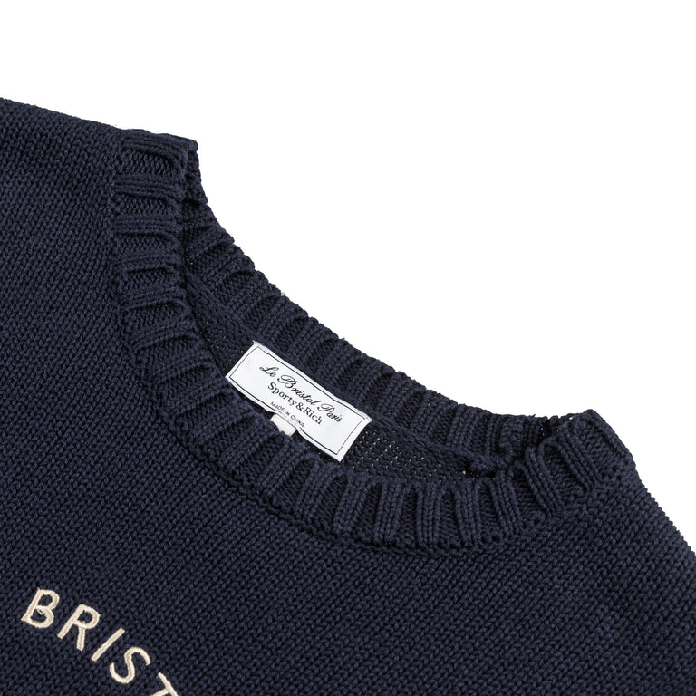 Sporty & Rich Bristol Crest Knitted Sweater