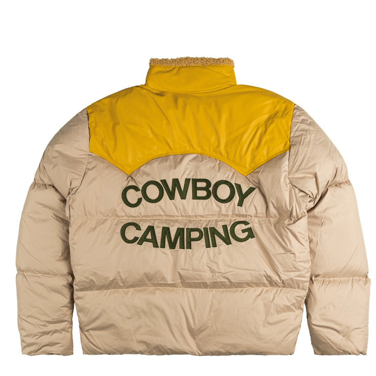 PAL Sporting Goods Cowboy Camping Down Leather Yoke Sherling Coat