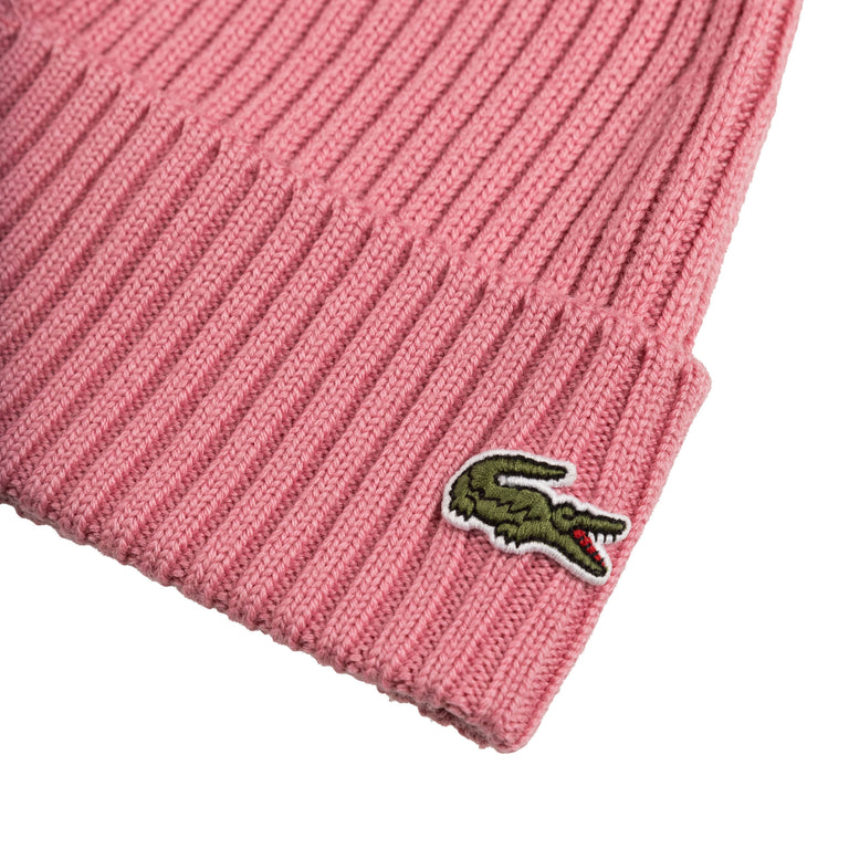 Lacoste Rib Knit Beanie