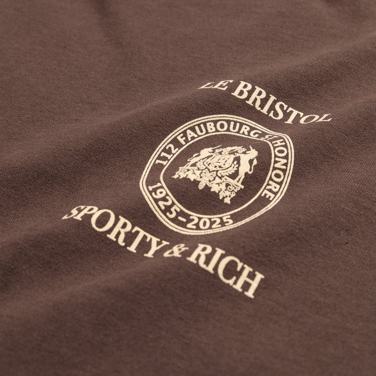 Sporty & Rich Crest Seal 100th T Shirt