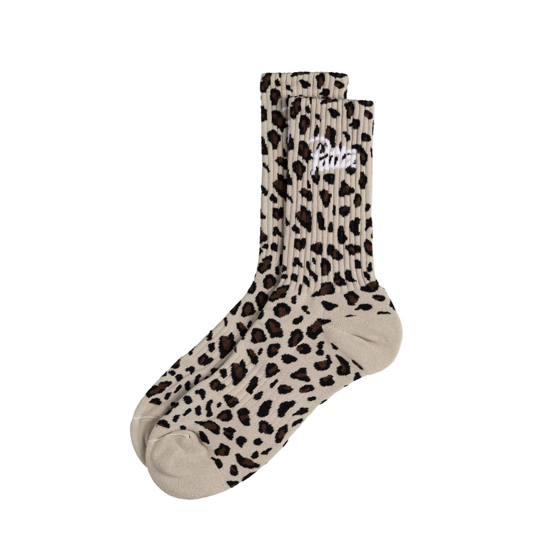 Patta Leopard Script Logo Sport Socks