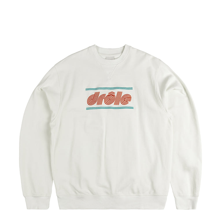 Drole de Monsieur Le Sweatshirt Pique Tennis Ecru