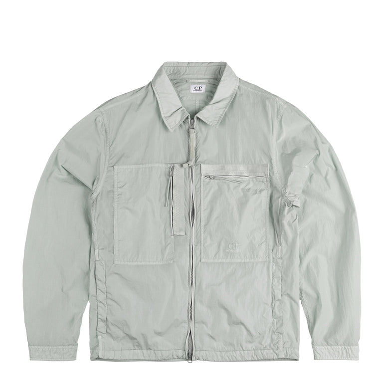 C.P. Company Chrome-R Full Zip Logo Overshirt