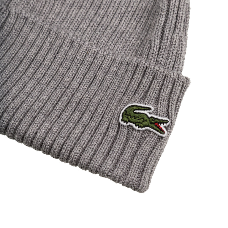 Lacoste Rib Knit Beanie