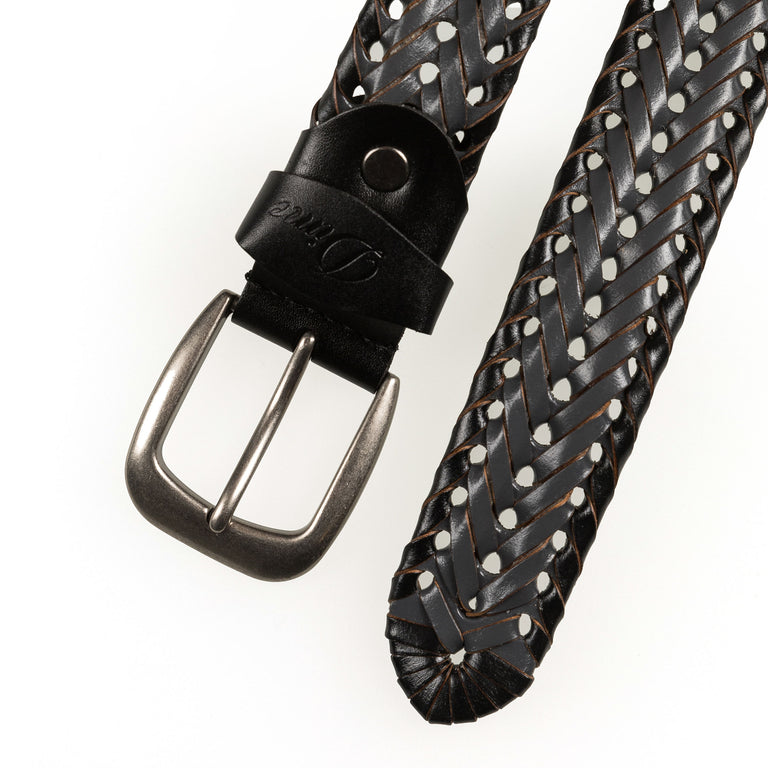 Dime Braided Leather Belt