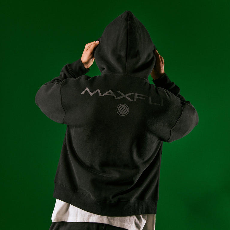 Metalwood x Maxfli Zip Hooded Sweatshirt  onfeet