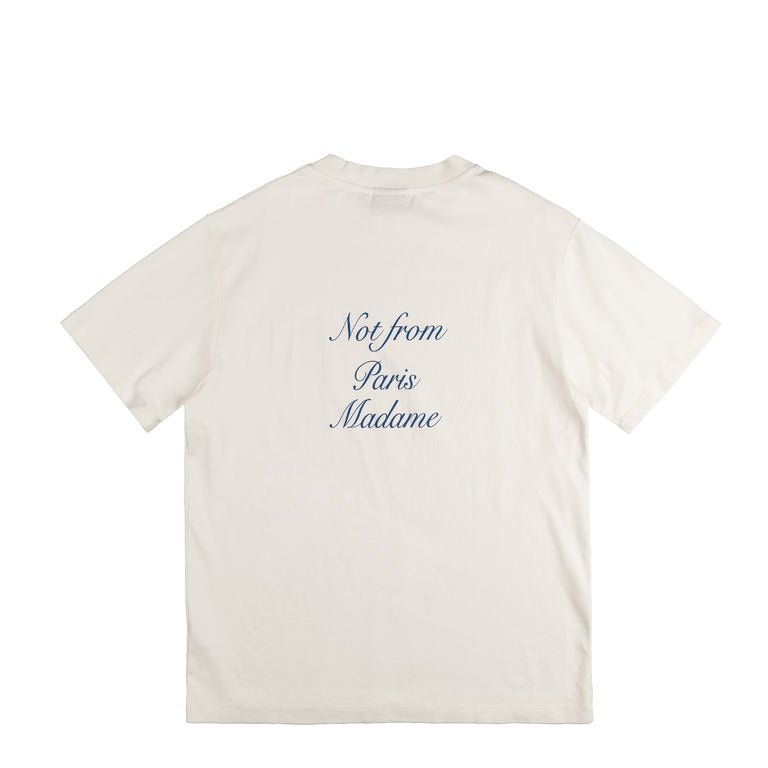 Drole de Monsieur Le T-Shirt Slogan Cursive