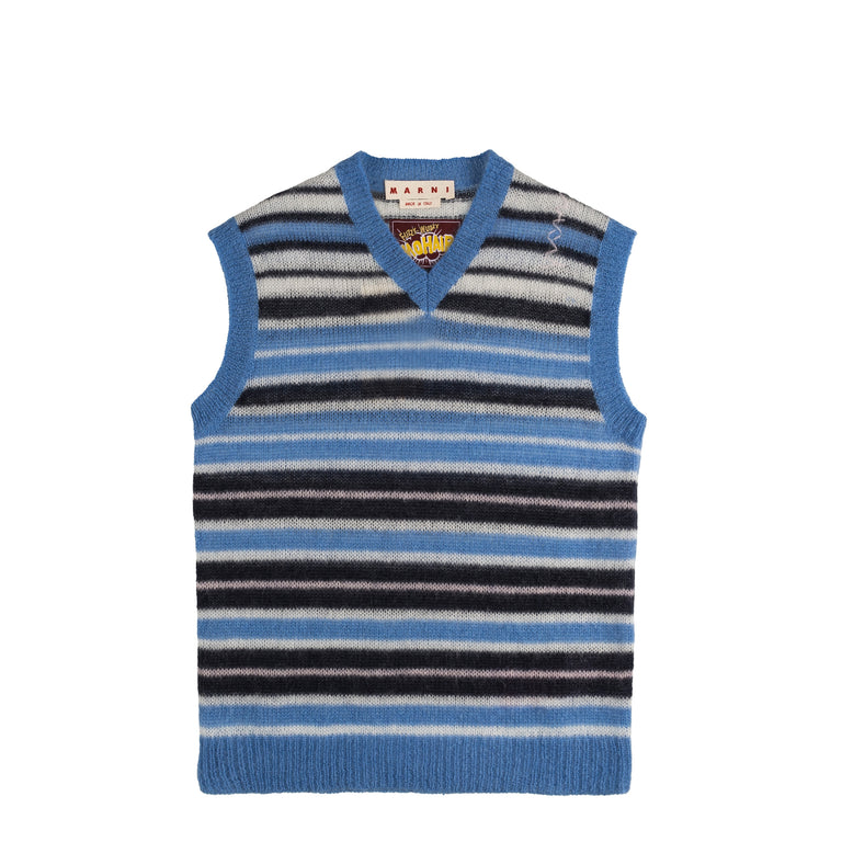 Marni Brushed Mohair Stripe Gilet