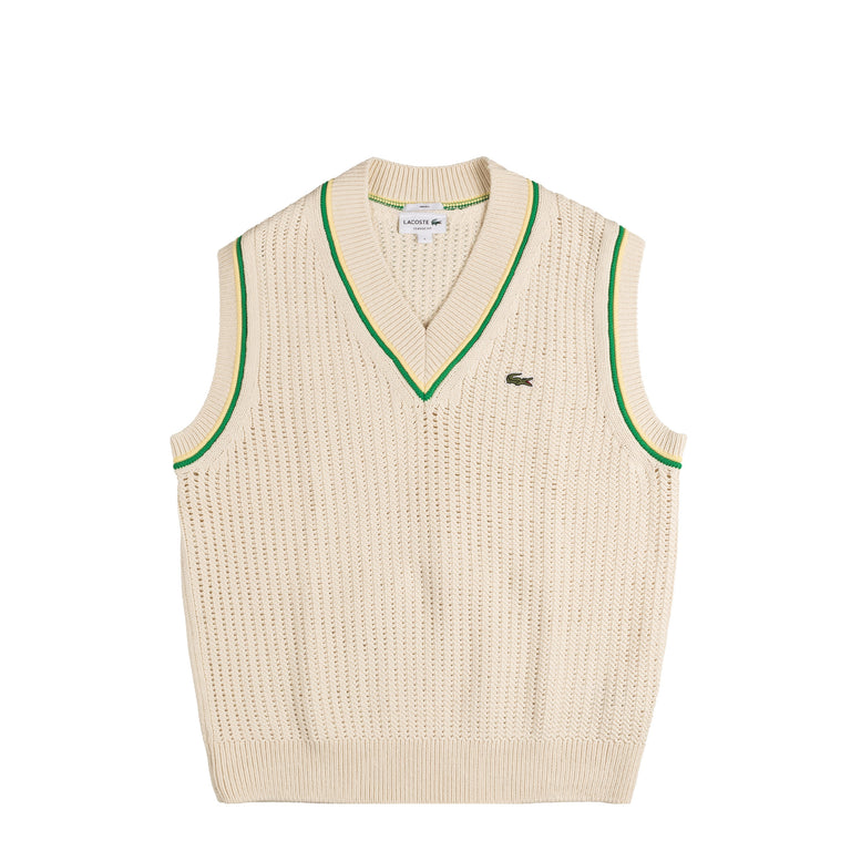 Lacoste Crochet Effect Sweater Vest